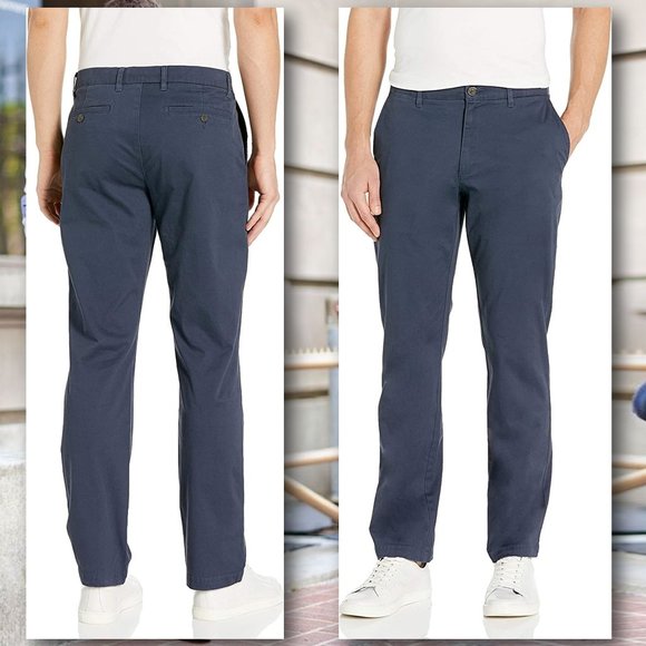 GOODTHREADS Straight-Fit Washed Comfort Stretch Chino Pant NEW WITH TAG!   35x34 - Picture 2 of 9